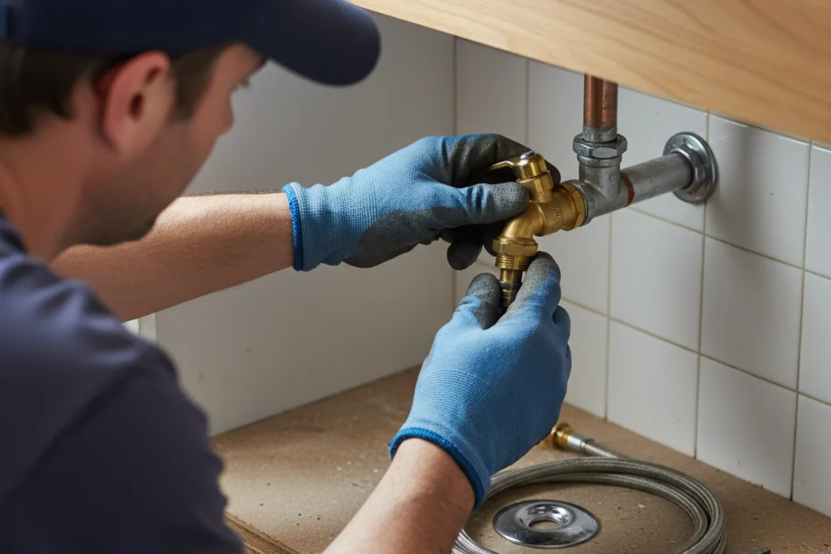 Shutoff valve and fitting work during Faucet and Fixture Repair in Trenton